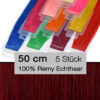 Tape Extensions Echthaar 50cm bunt